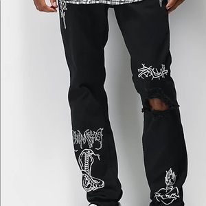 Broken promises black jeans